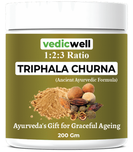 Hand-Crushed 1:2:3 Triphala Churna – Classic Ayurvedic Blend for Healthy Balance (200)